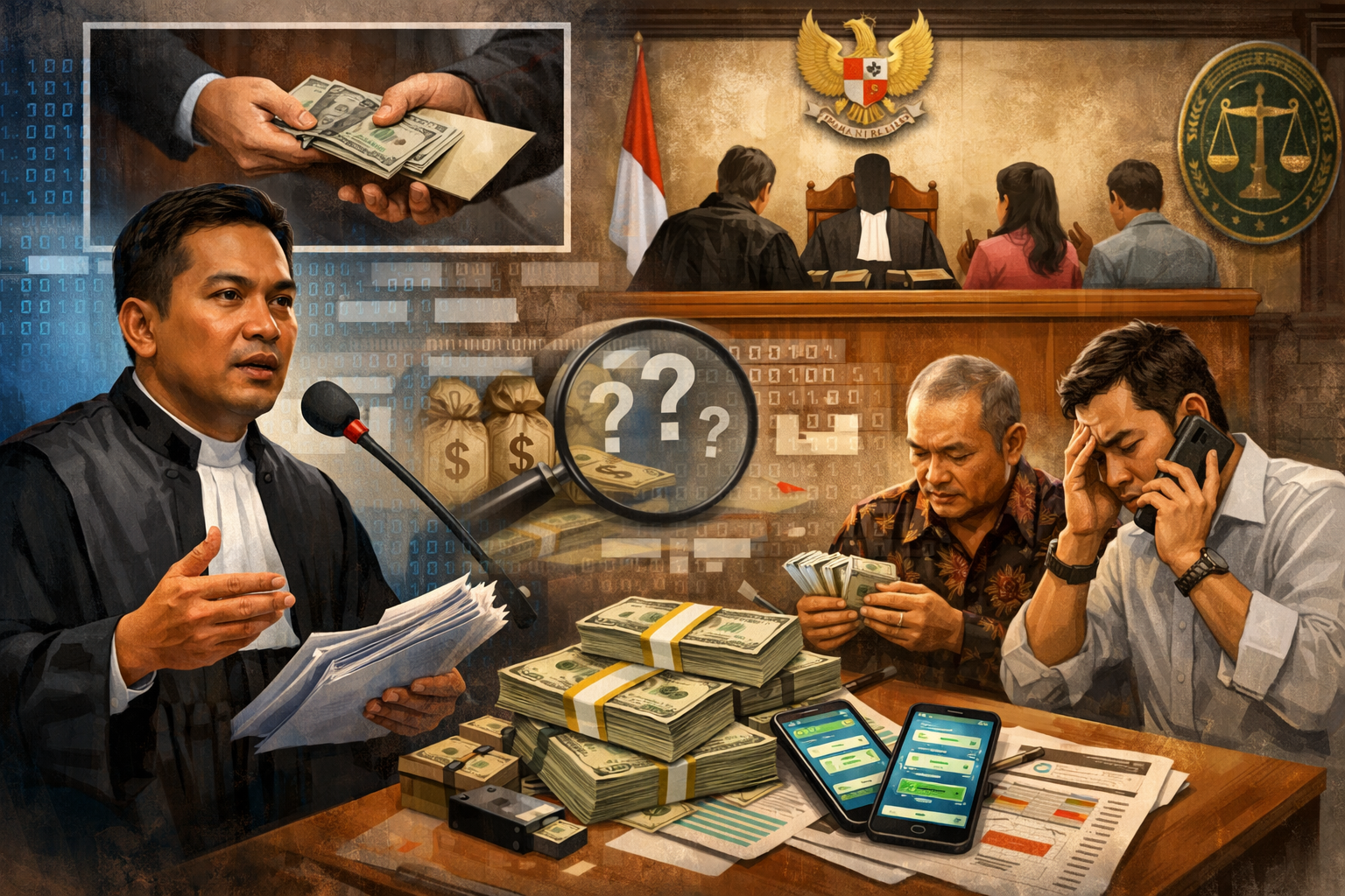 JPU Bongkar Skema Suap Hakim: Bukti Digital Diakui, Selisih Dana Puluhan Juta USD Disorot