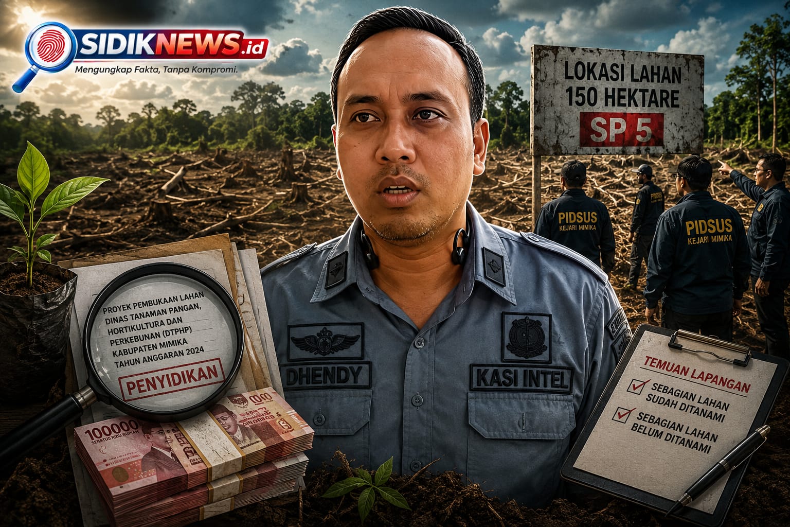 Kejari Mimika Bongkar Dugaan Korupsi Rp22,5 Miliar di Dinas TPHP, Lahan 150 Hektare Diperiksa hingga ke Akar