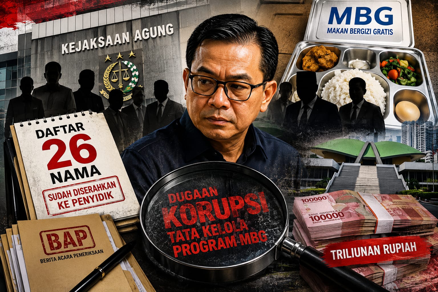 Skandal Korupsi MBG Menggulung: Sony Sonjaya Serahkan 26 Nama ke Penyidik, Legislator Disebut Paling Banyak Terlibat