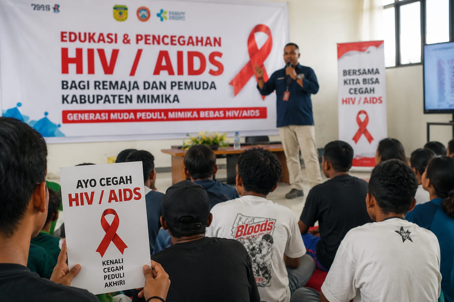 268 Kasus HIV/AIDS di Mimika, Generasi Muda Jadi Fokus Penanggulangan HIV/AIDS di Mimika