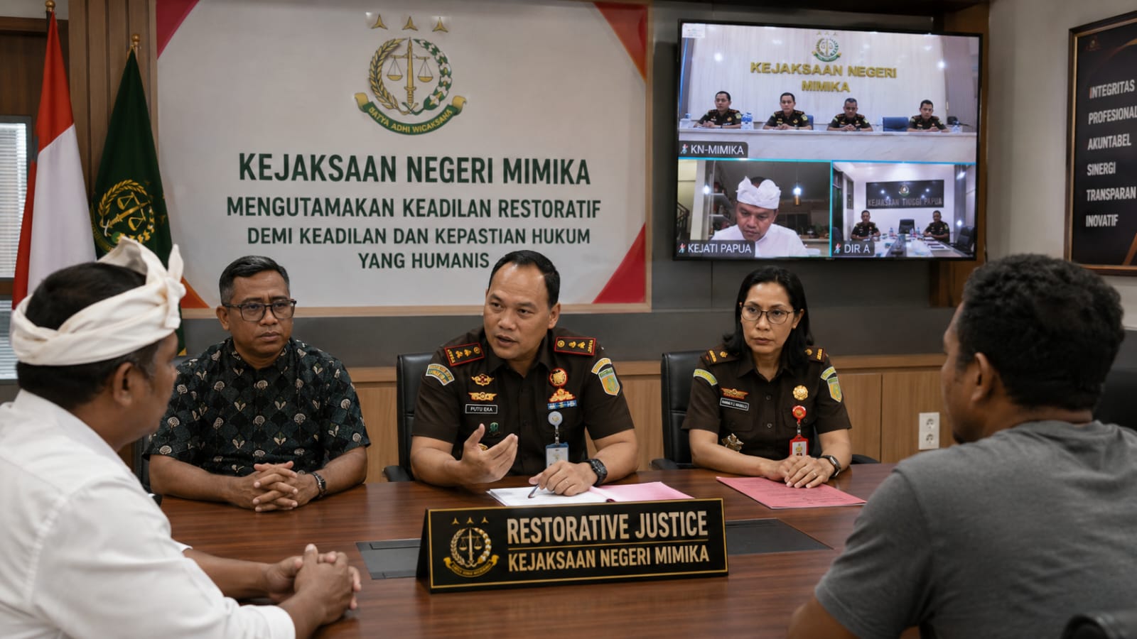 Kejari Mimika Hentikan Perkara Penganiayaan Lewat Restorative Justice, Korban dan Tersangka Berdamai