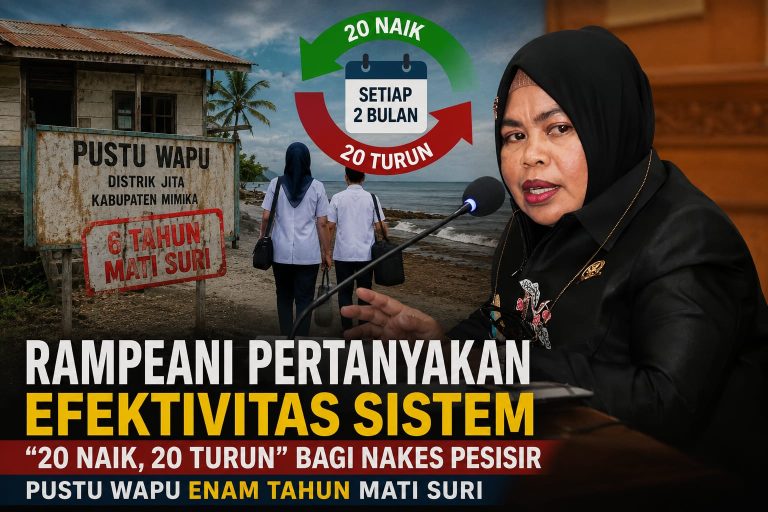 Rampeani Pertanyakan Efektivitas Sistem “20 Naik, 20 Turun” bagi Nakes Pesisir