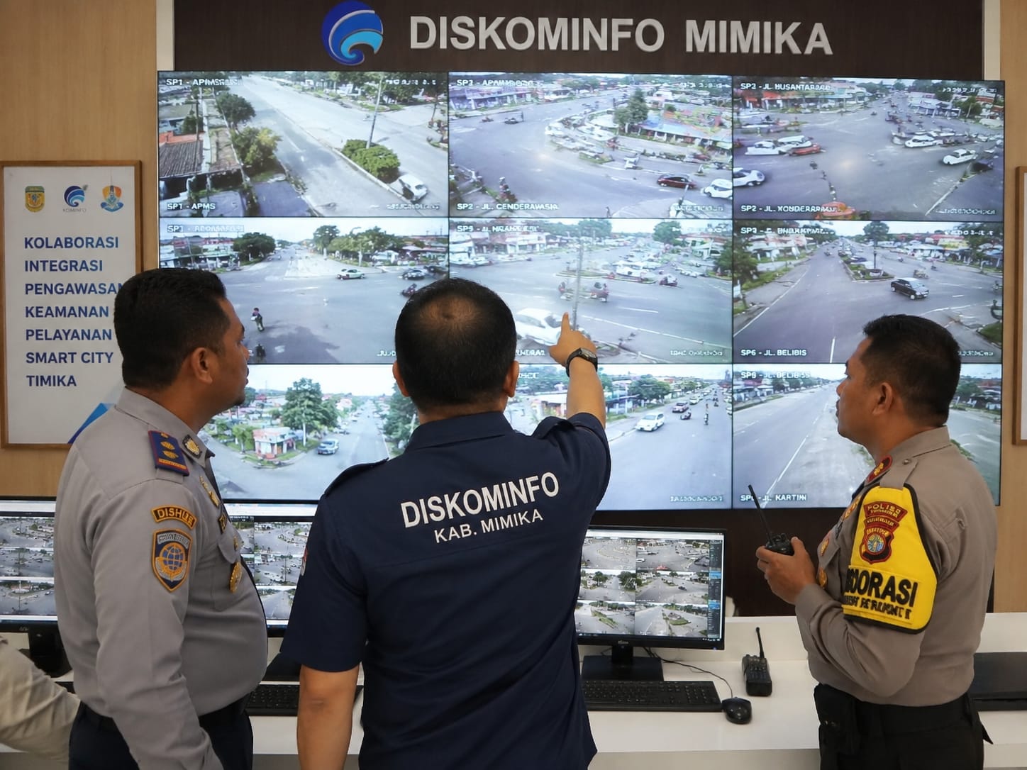 Diskominfo Mimika Kolaborasikan CCTV dengan Perhubungan dan Polisi, Perkuat Pengawasan Kota Timika