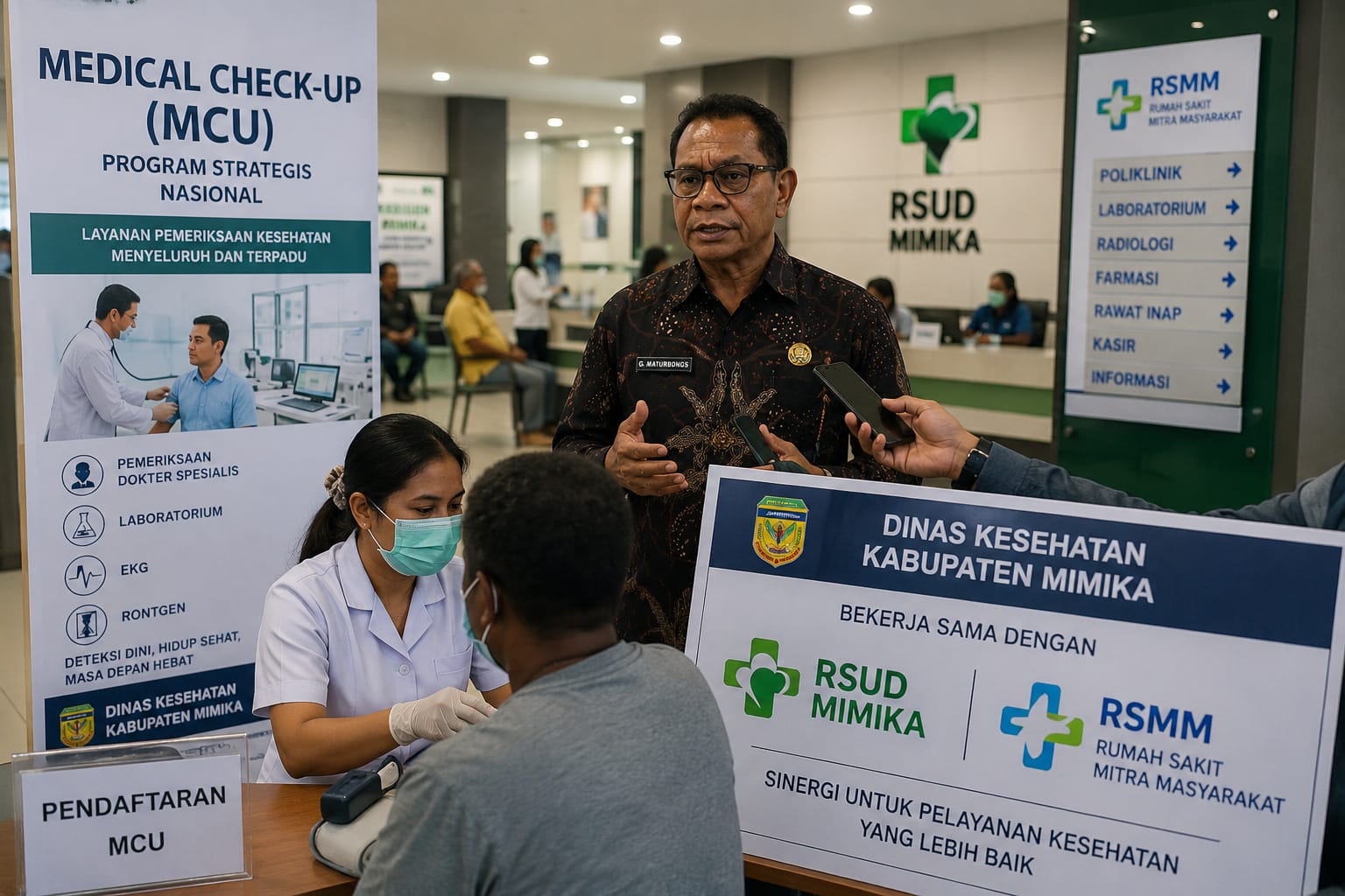 Program Medical Check-Up MCU Mulai Diterapkan di Mimika, Dinkes Gandeng RSUD Dan RSMM