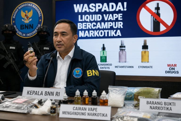 BNN Ungkap 178 Jenis Zat Psikoaktif Baru Masuk Indonesia, Waspadai Liquid Vape Mengandung Narkotika