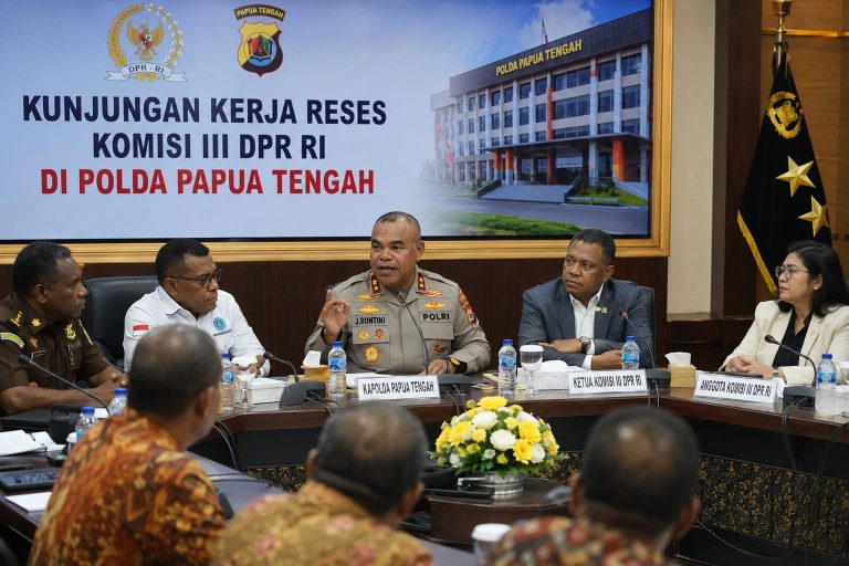Kapolda Papua Tengah Harap Dukungan Komisi III DPR RI Bangun Mako Polda dan Perkuat Penegakan Hukum