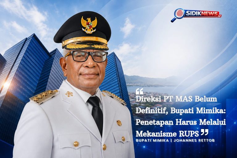 Direksi PT MAS Belum Definitif, Bupati Mimika: Penetapan Harus Melalui Mekanisme RUPS