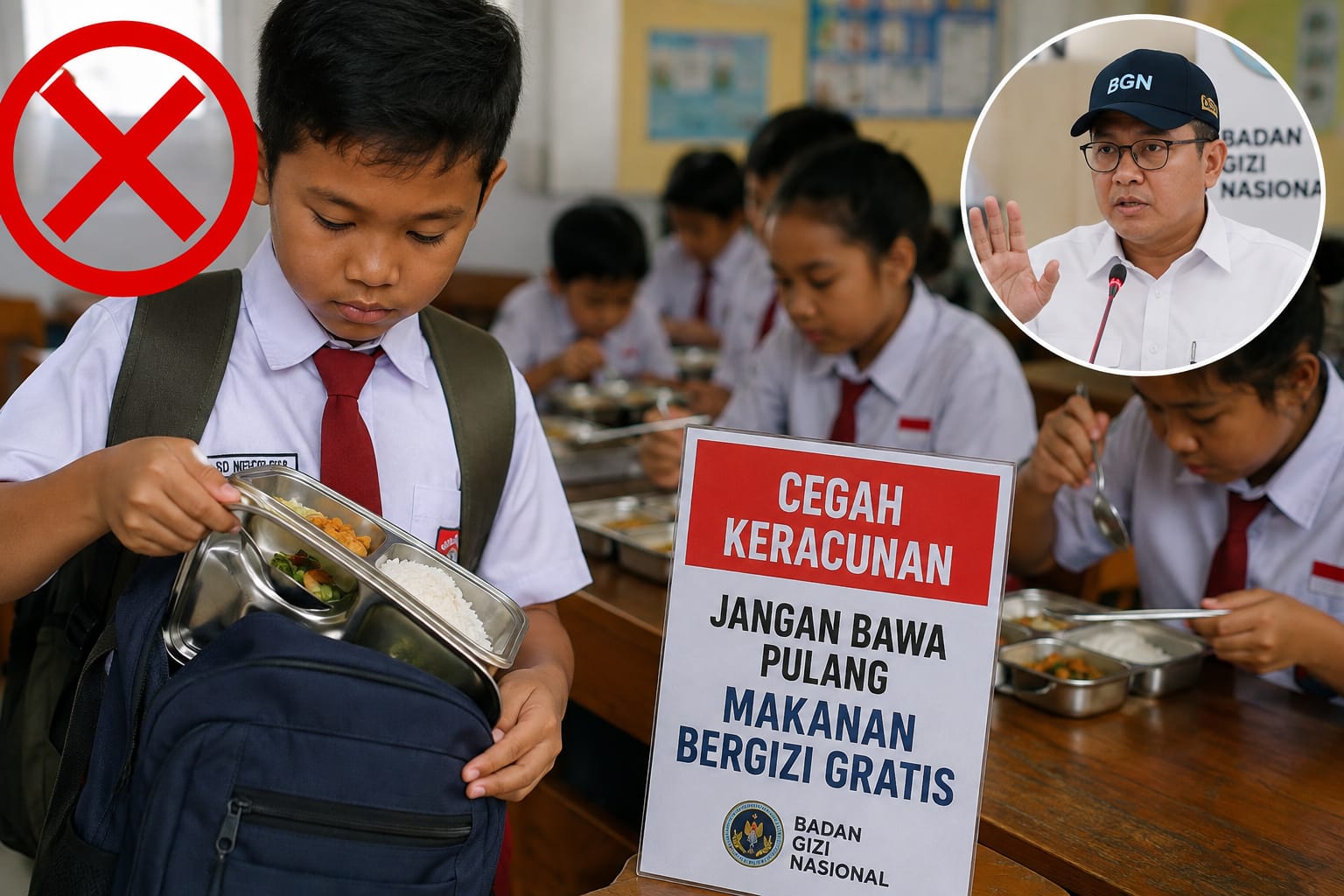Cegah Keracunan, Kepala BGN Minta Siswa Tidak Bawa Pulang Makanan Bergizi Gratis