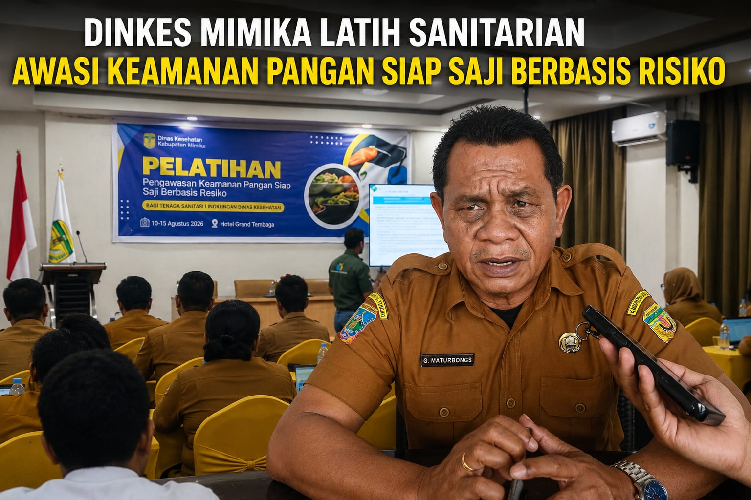 Dinkes Mimika Latih Sanitarian Awasi Keamanan Pangan Siap Saji Berbasis Risiko
