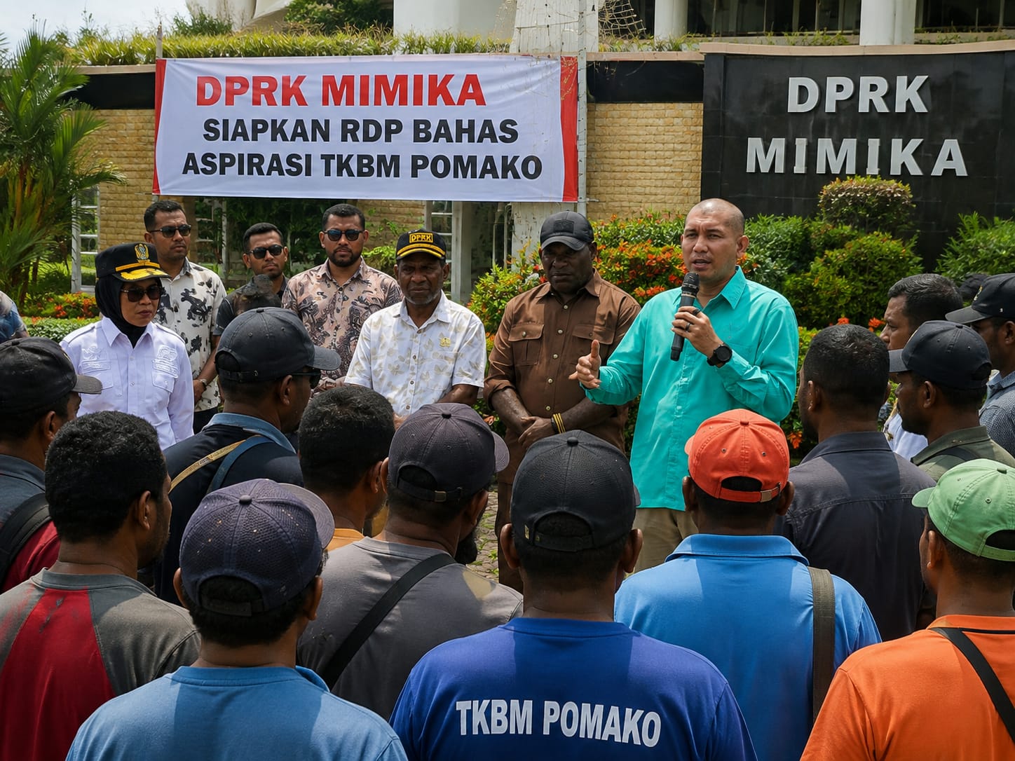 DPRK Mimika Soroti Pembayaran Upah TKBM Pomako yang Dilakukan di Jalan