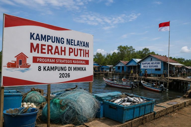 8 Kampung di Mimika Dapat Program Kampung Nelayan Merah Putih 2026