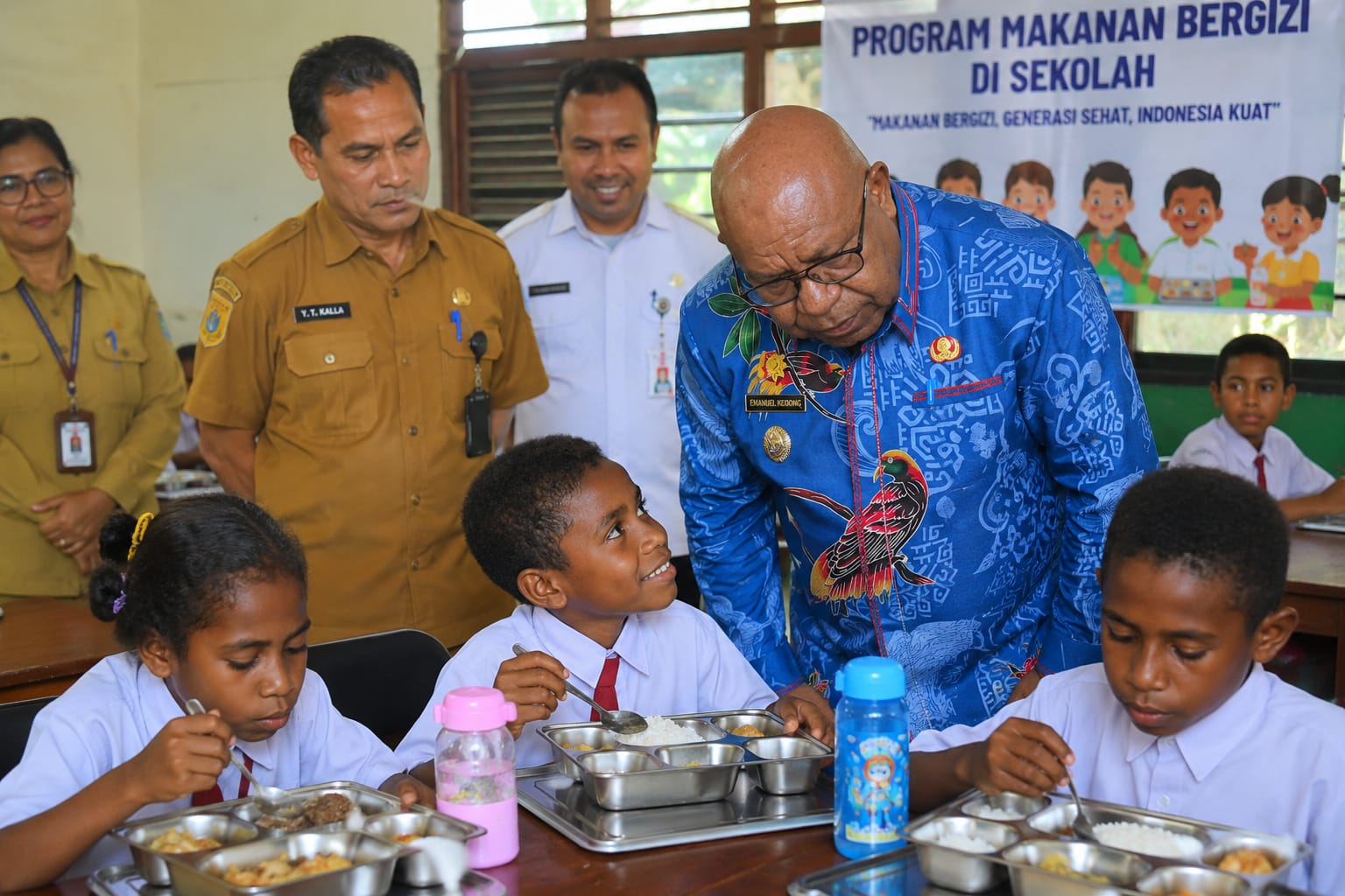 Wabup Mimika: Program Makanan Bergizi di Sekolah Tetap Berjalan, Kualitas Makanan Jadi Perhatian