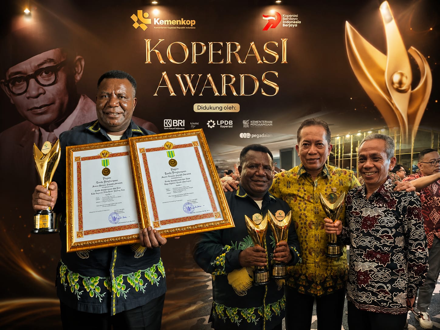 Mimika bawa pulang dua penghargaan Koperasi Awards 2026  oleh Kementerian Koperasi