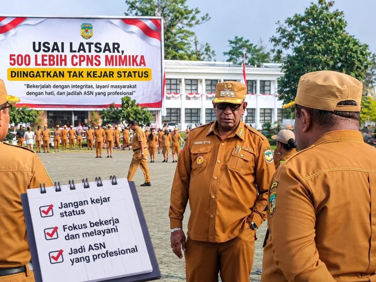 Usai Latsar, 500 Lebih CPNS Mimika Diingatkan Tak Kejar Status