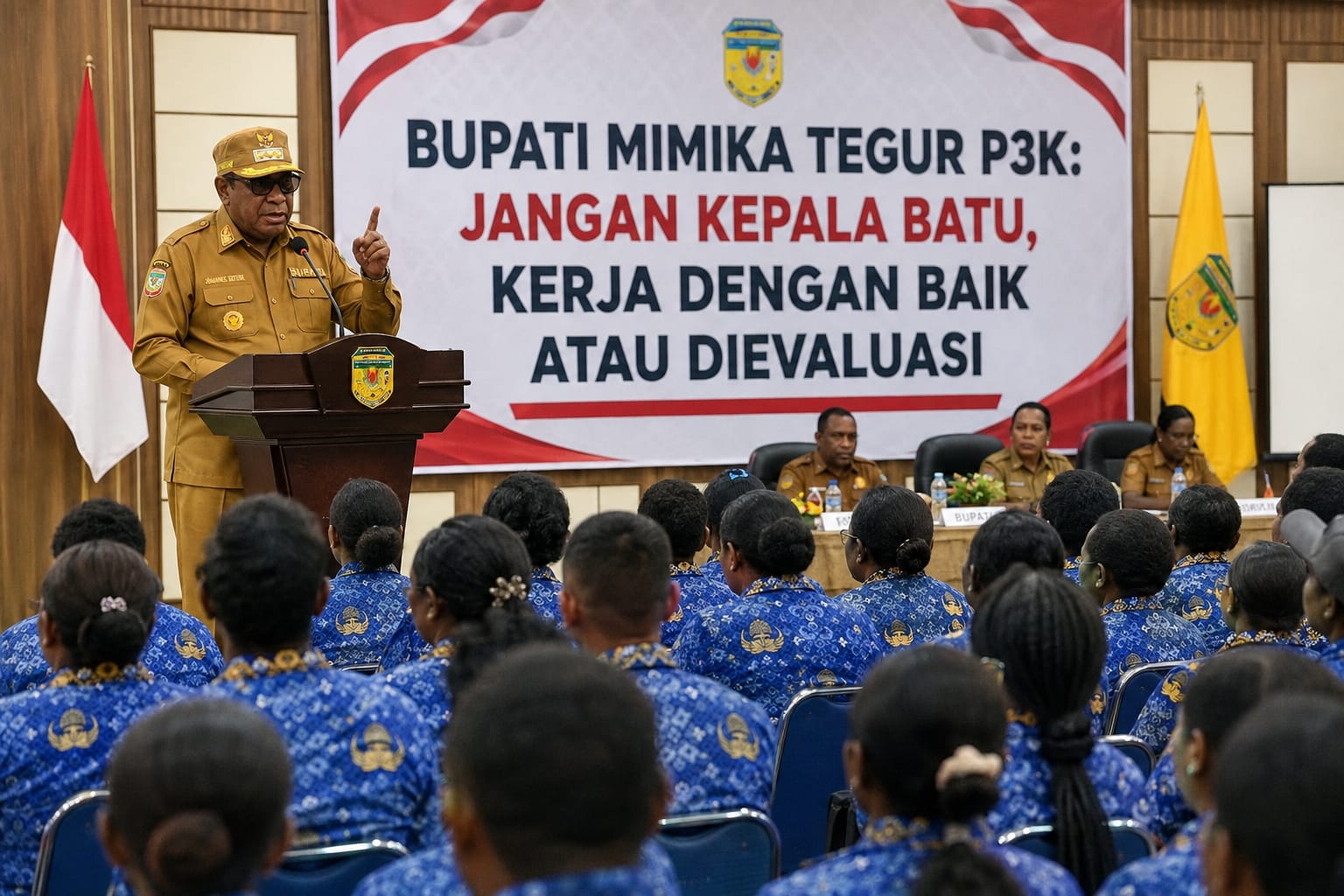 Bupati Mimika Tegur P3K: Jangan Kepala Batu, Kerja dengan Baik atau Dievaluasi