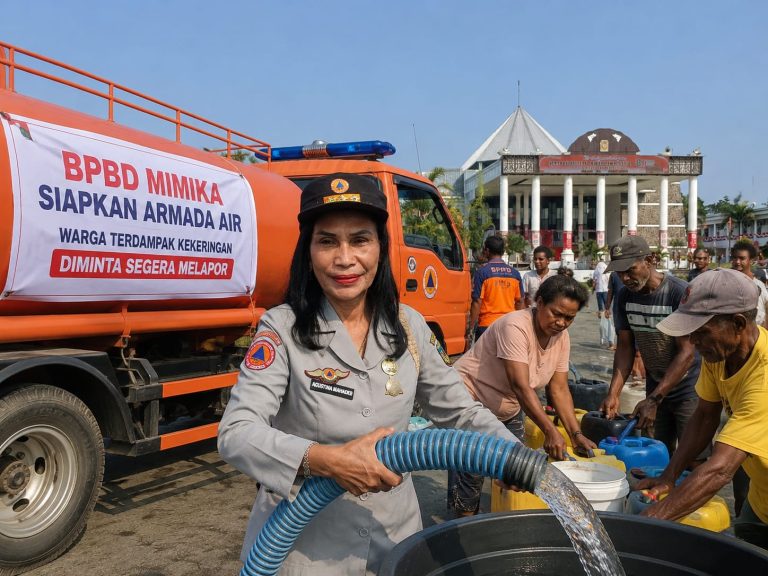 BPBD Mimika Siapkan Armada Air, Warga Terdampak Kekeringan Diminta Segera Melapor