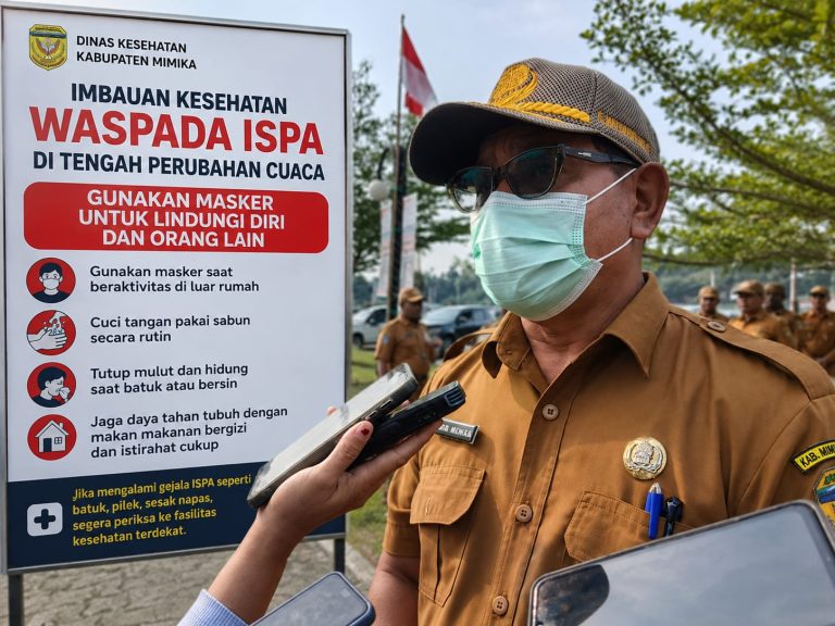 Dinkes Mimika Imbau Warga Gunakan Masker Antisipasi ISPA di Tengah Perubahan Cuaca