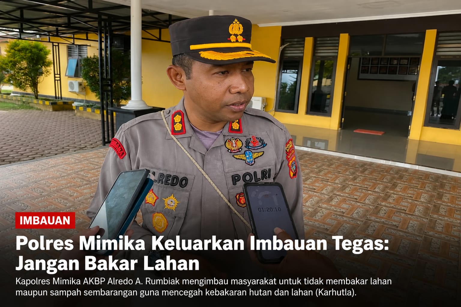 Polres Mimika Keluarkan Imbauan Tegas: Jangan Bakar Lahan