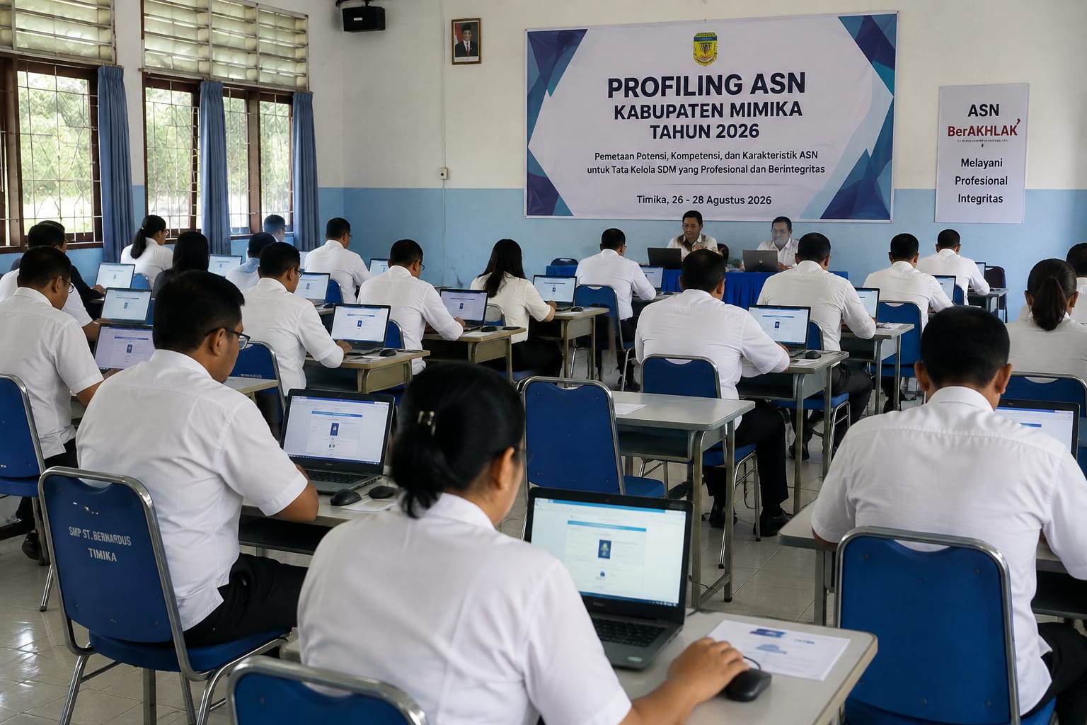 Profiling ASN Berlanjut, 228 Aparatur Mimika Jalani Pemetaan Kompetensi