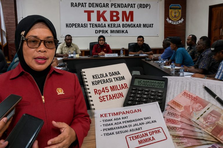 Koperasi TKBM Kelola Rp45 Miliar Setahun, DPRK Mimika Soroti Tata Kelola Dan Banyak Ketimpangan