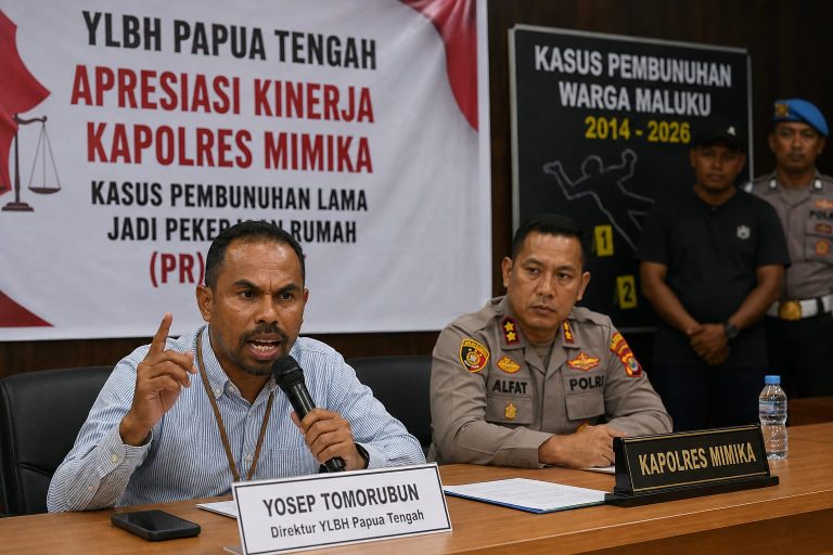 YLBH Papua Tengah Beri Apresiasi Kapolres Mimika, Kasus Pembunuhan Lama Jadi PR