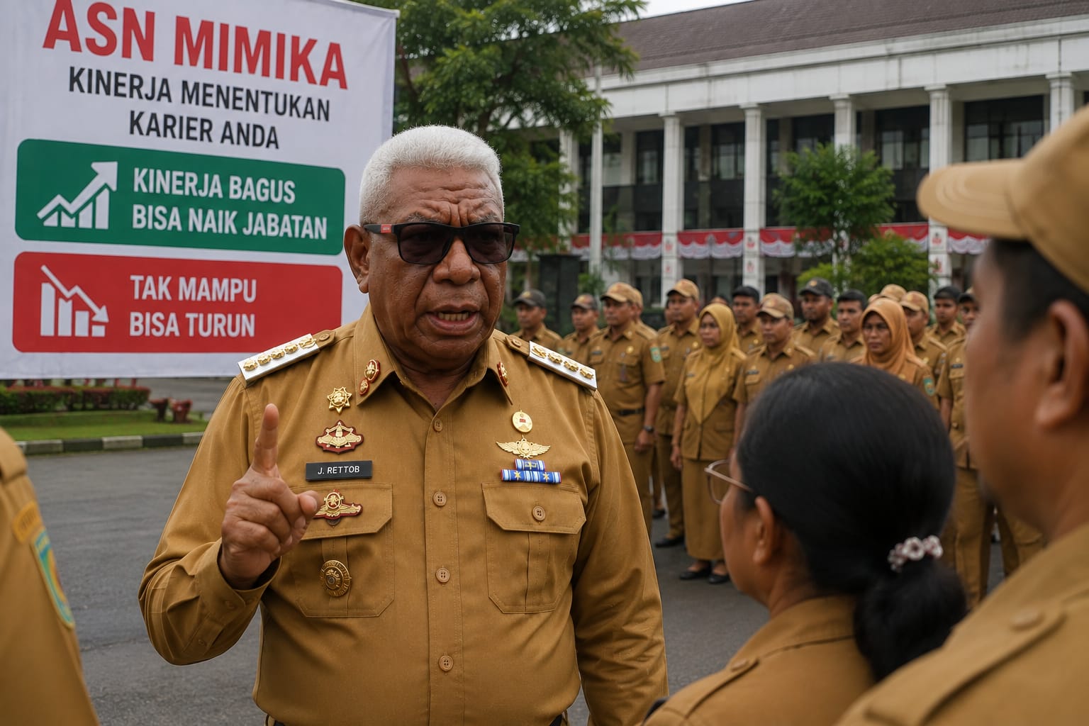 Rettob Warning ASN Mimika: Kinerja Bagus Bisa Naik Jabatan, Tak Mampu Bisa Turun