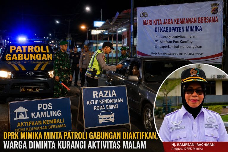 DPRK Mimika Minta Patroli Gabungan Diaktifkan, Warga Diminta Kurangi Aktivitas Malam