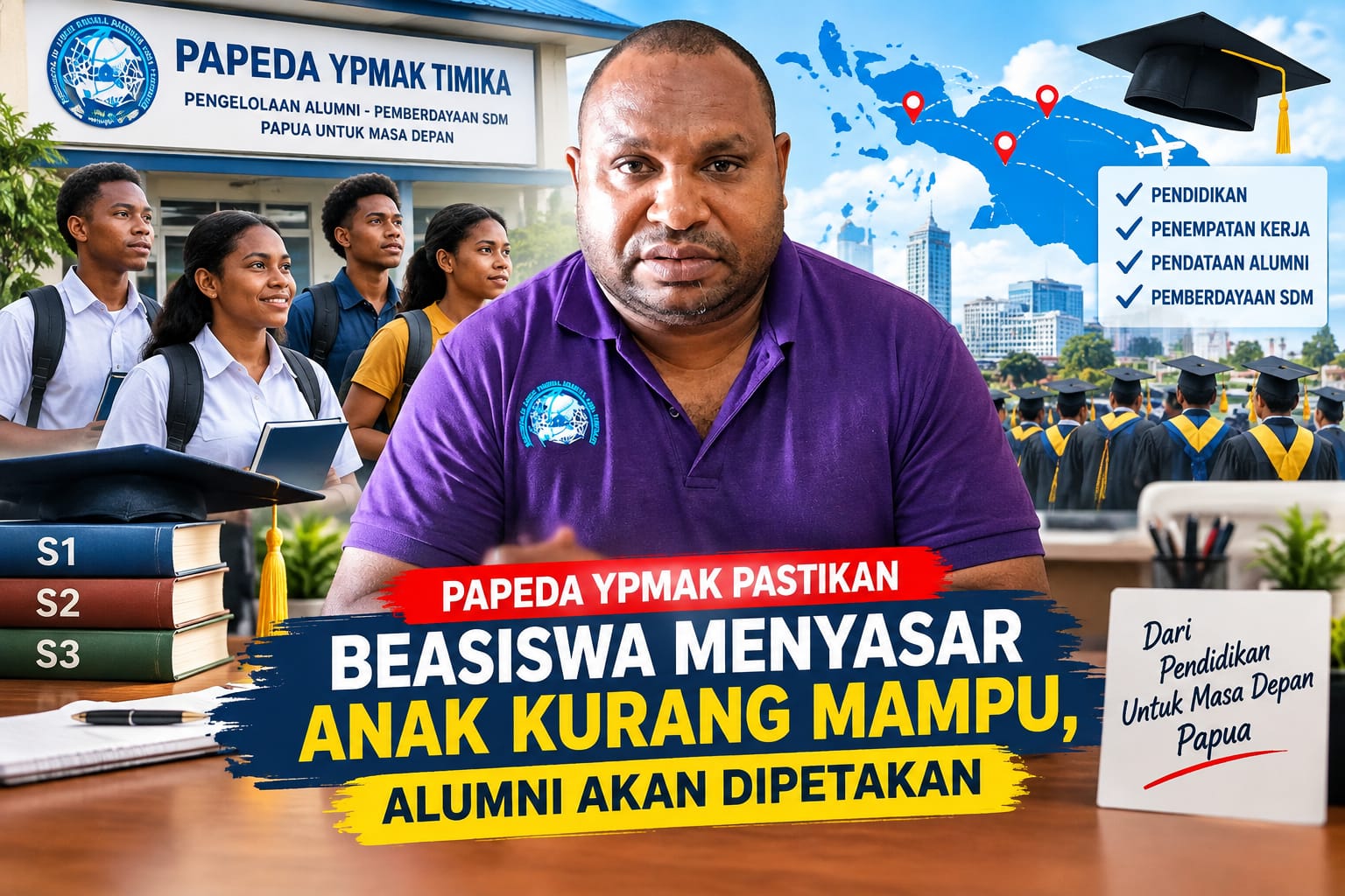 Papeda YPMAK Pastikan Beasiswa Menyasar Anak Kurang Mampu, Alumni Akan Dipetakan