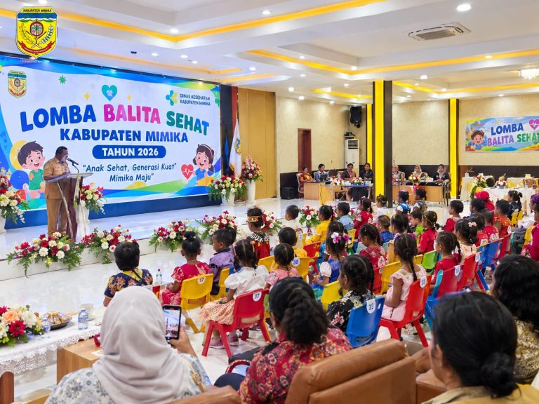 41 Balita Ikuti Final Lomba Balita Sehat Mimika 2026