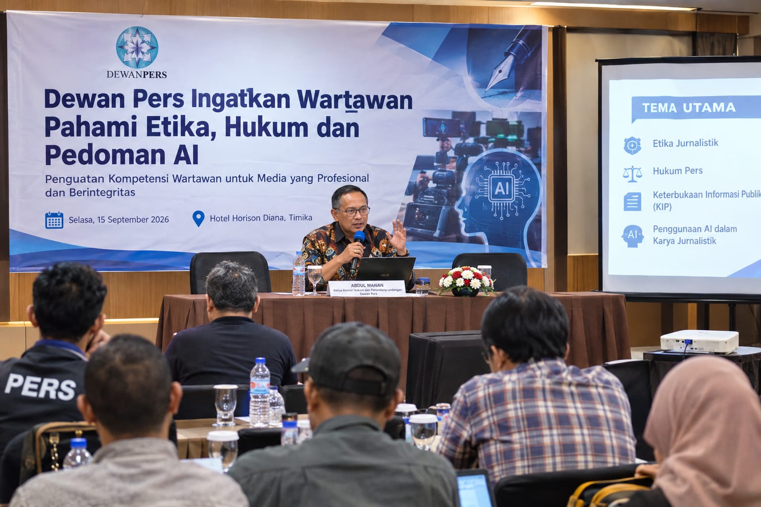 Dewan Pers Ingatkan Wartawan Pahami Etika, Hukum dan Pedoman AI
