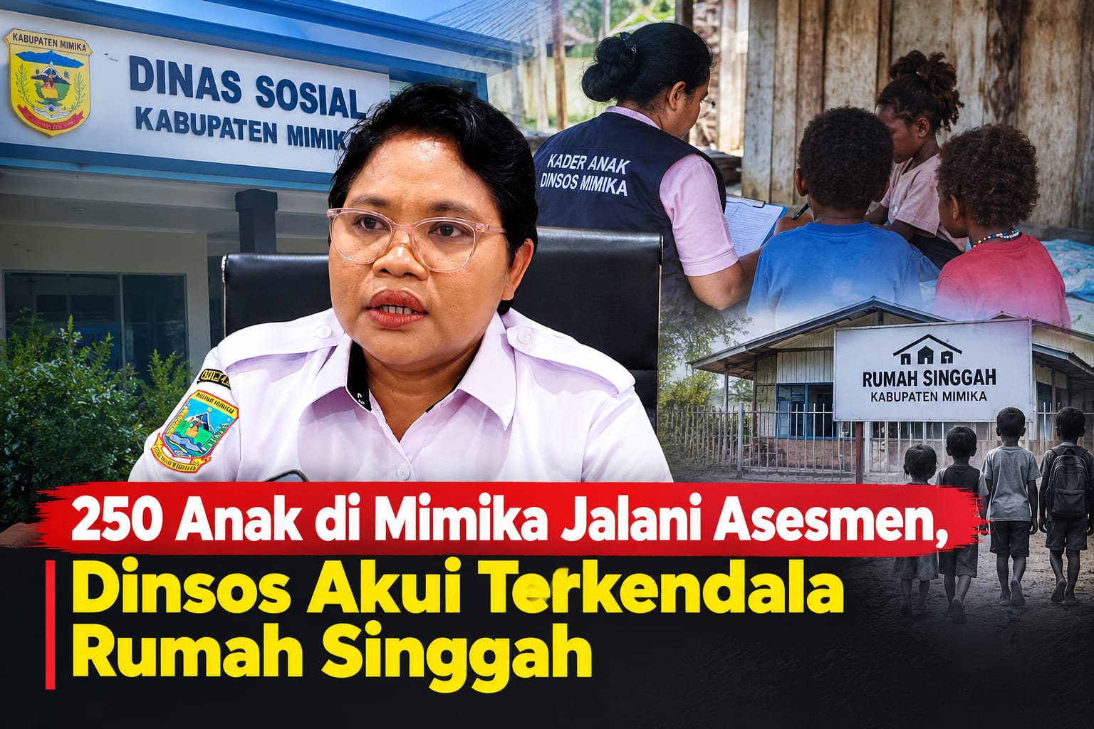 250 Anak di Mimika Jalani Asesmen, Dinsos Akui Terkendala Rumah Singgah